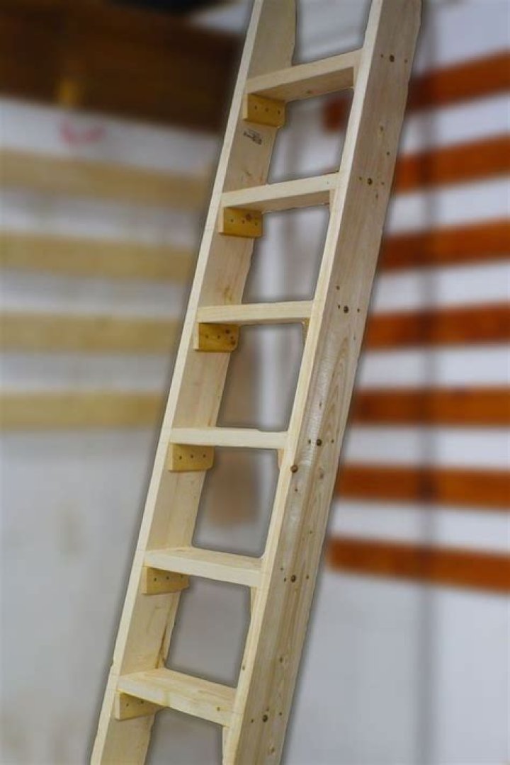 How do you make a wooden loft ladder?