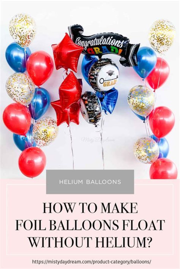 How do you make balloons float?