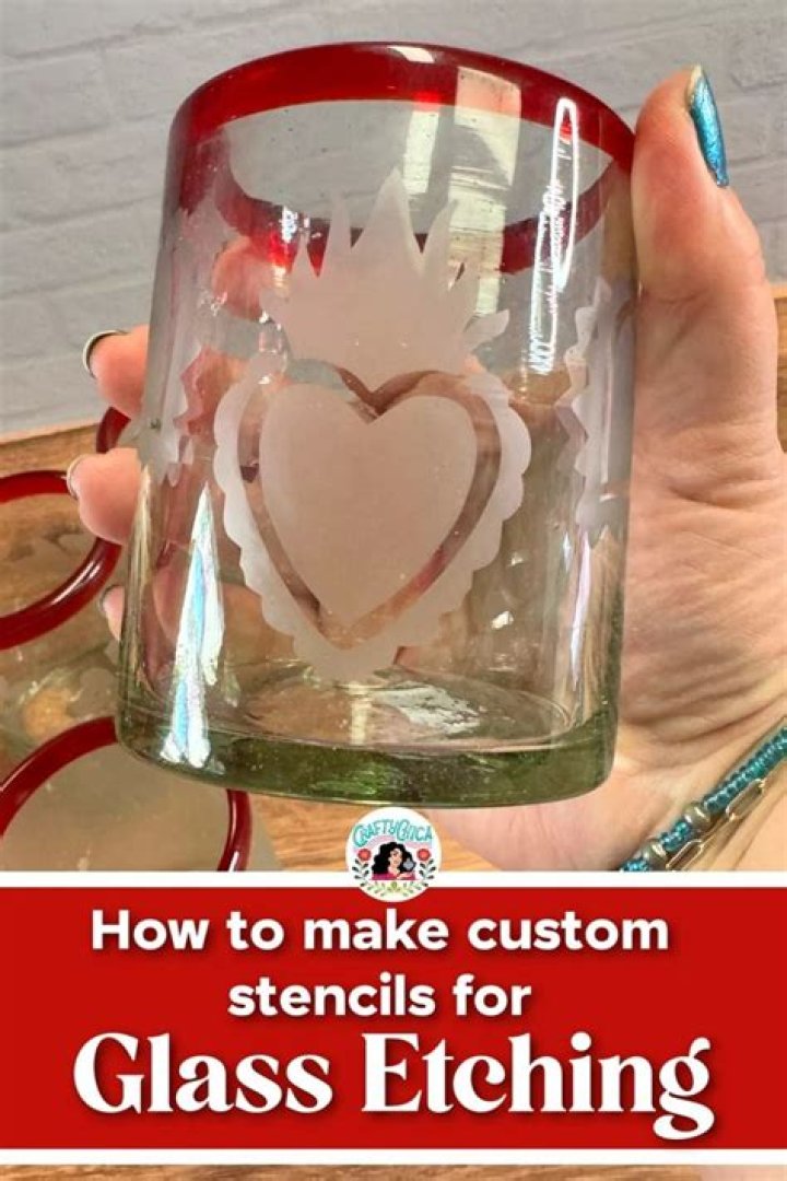How do you make custom glass etching stencils?