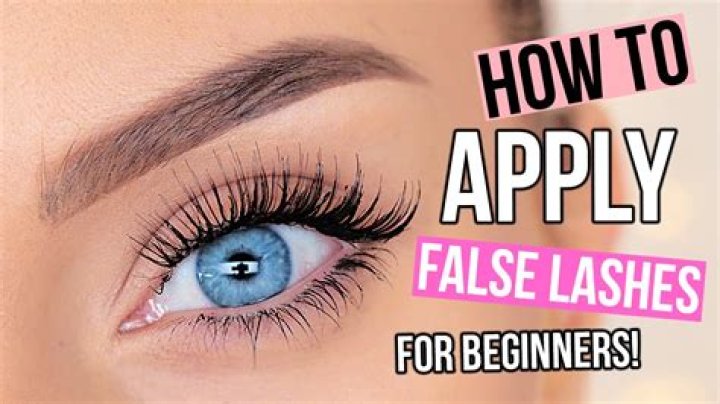 How do you make fake eyelashes stick?