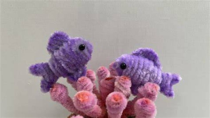 How do you make fish out of pipe cleaners?