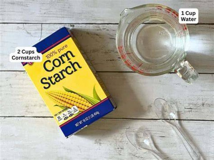 How do you make goop with cornstarch and water?