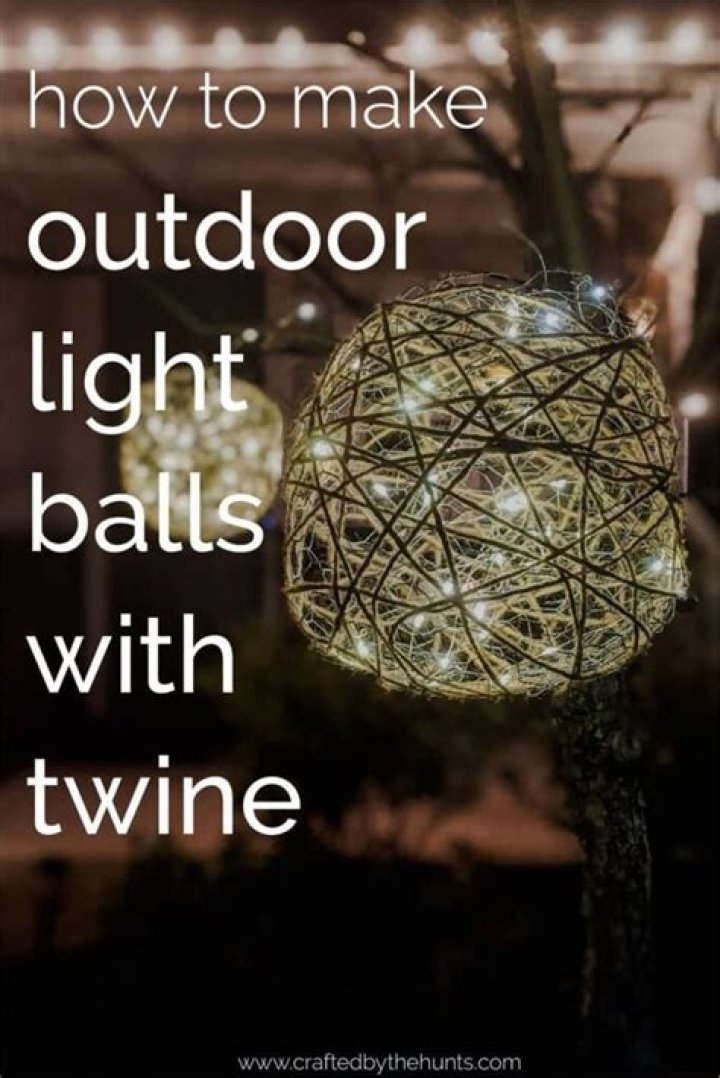 How do you make outdoor Christmas light balls?