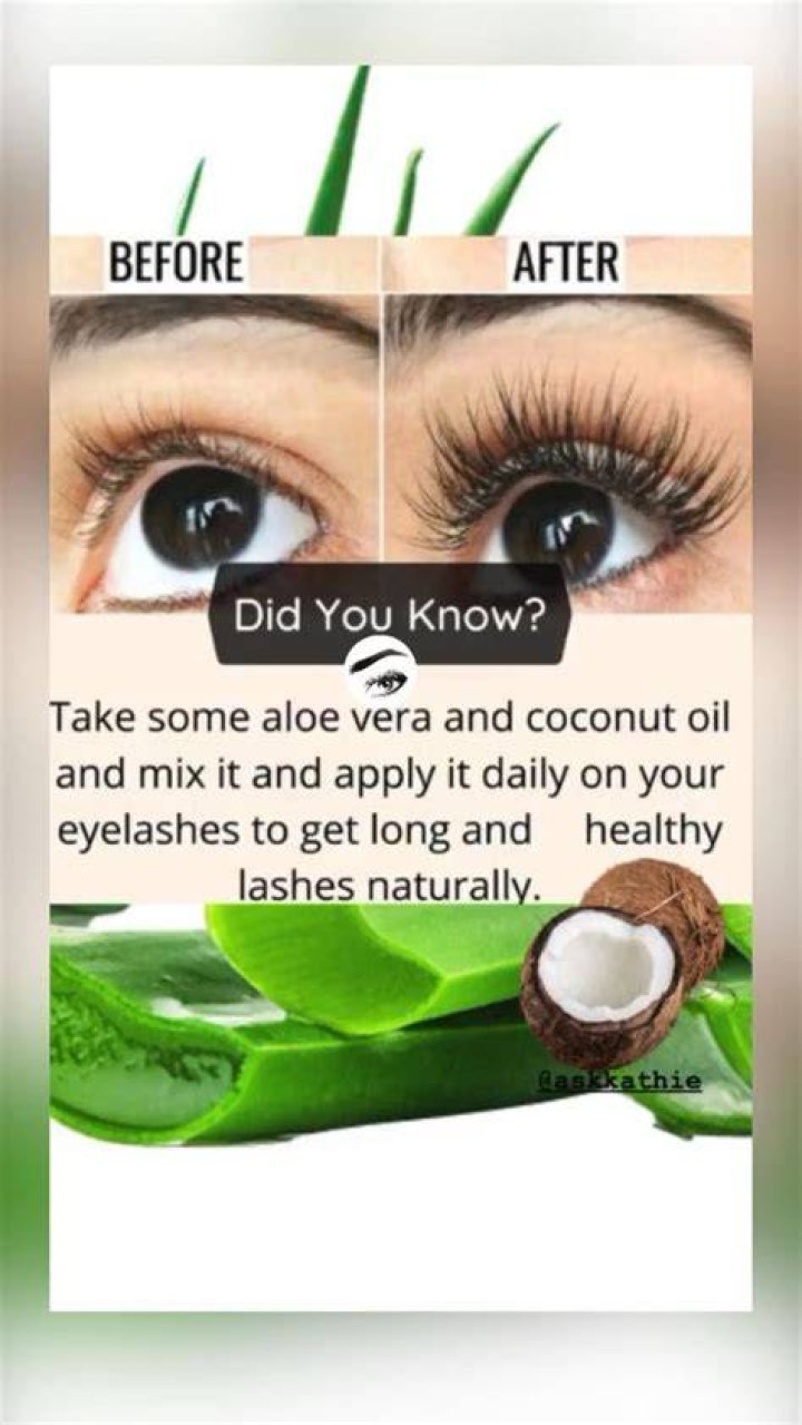 How do you make your eyelashes longer with aloe vera?