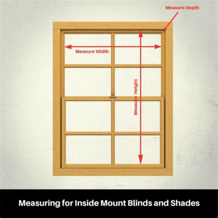 How do you measure a bow window for blinds?