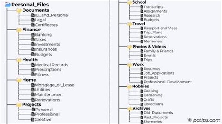 How do you organize electronic documents?