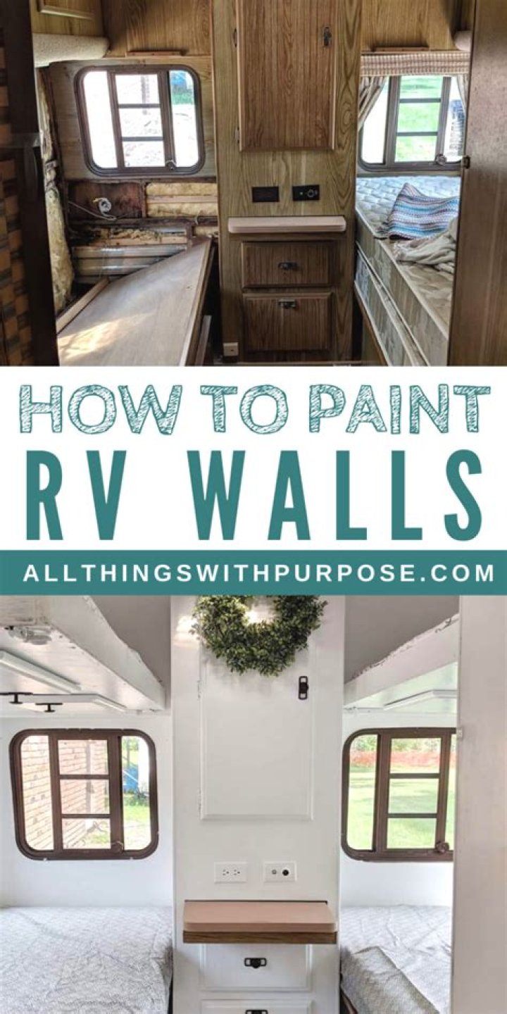 How do you paint the inside of a camper wall?
