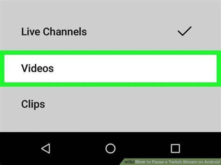 How do you pause a twitch stream on mobile?