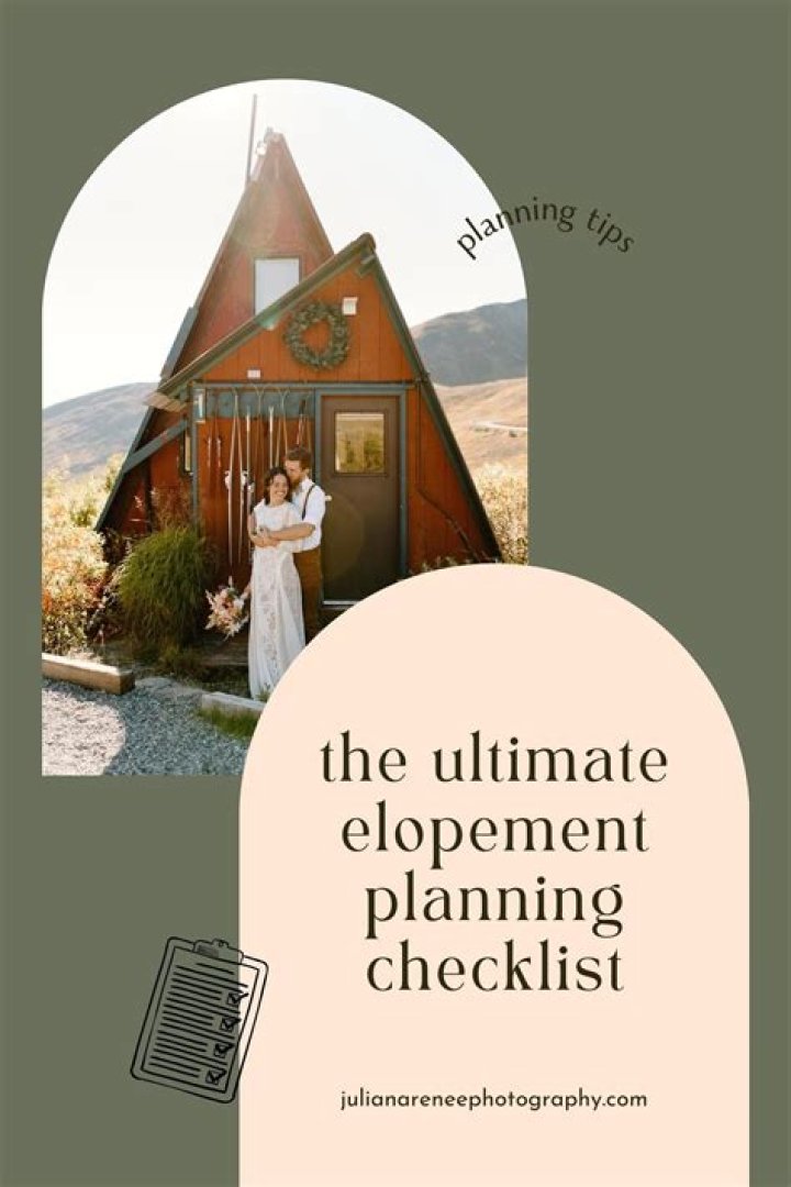 How do you plan a wedding elopement?