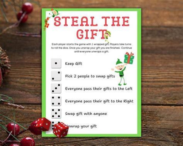 How do you play steal the gift game?