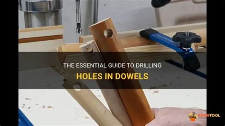 How do you plug a hole in a dowel?