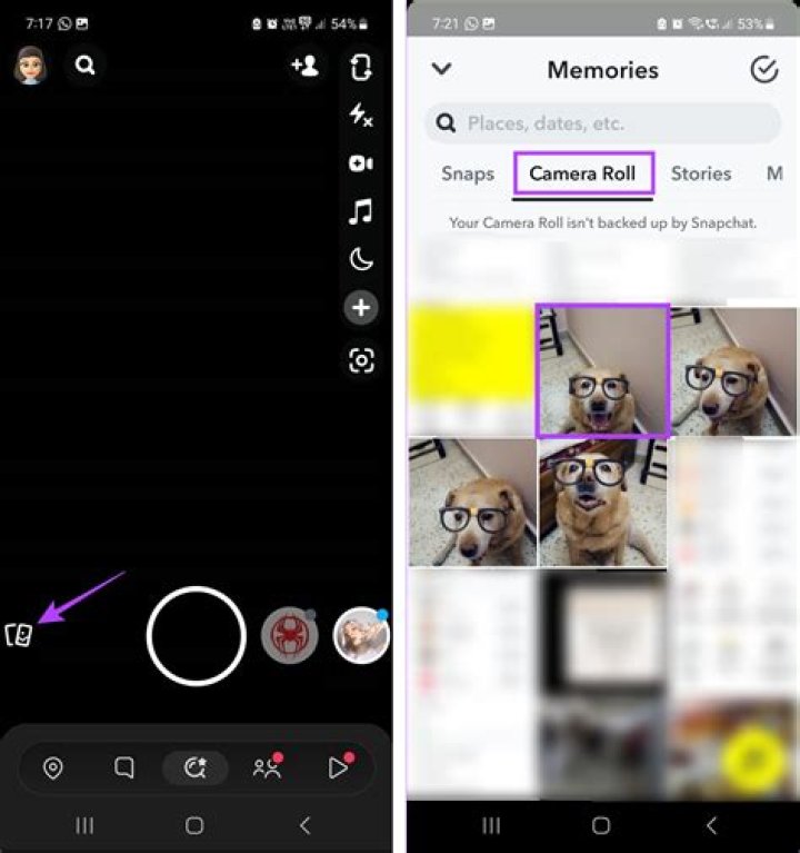 How do you post a video from your gallery to Snapchat?