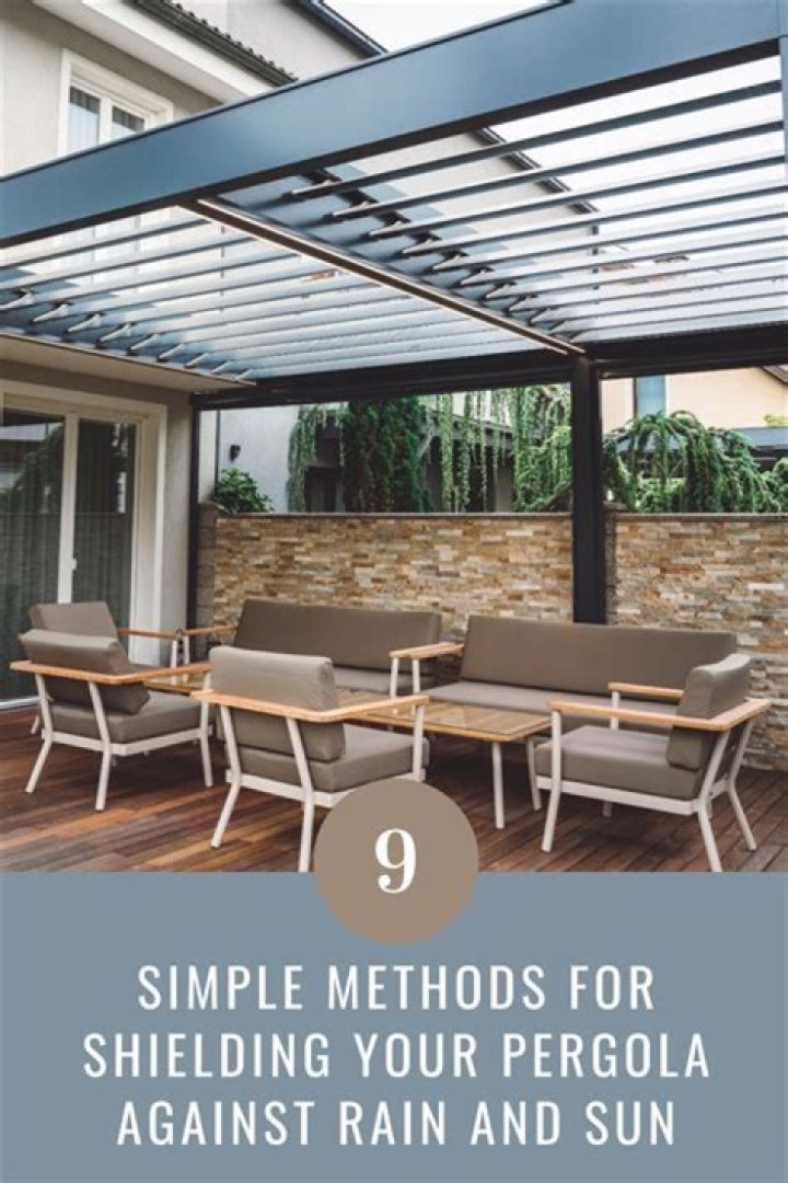 How do you protect pergola from rain?