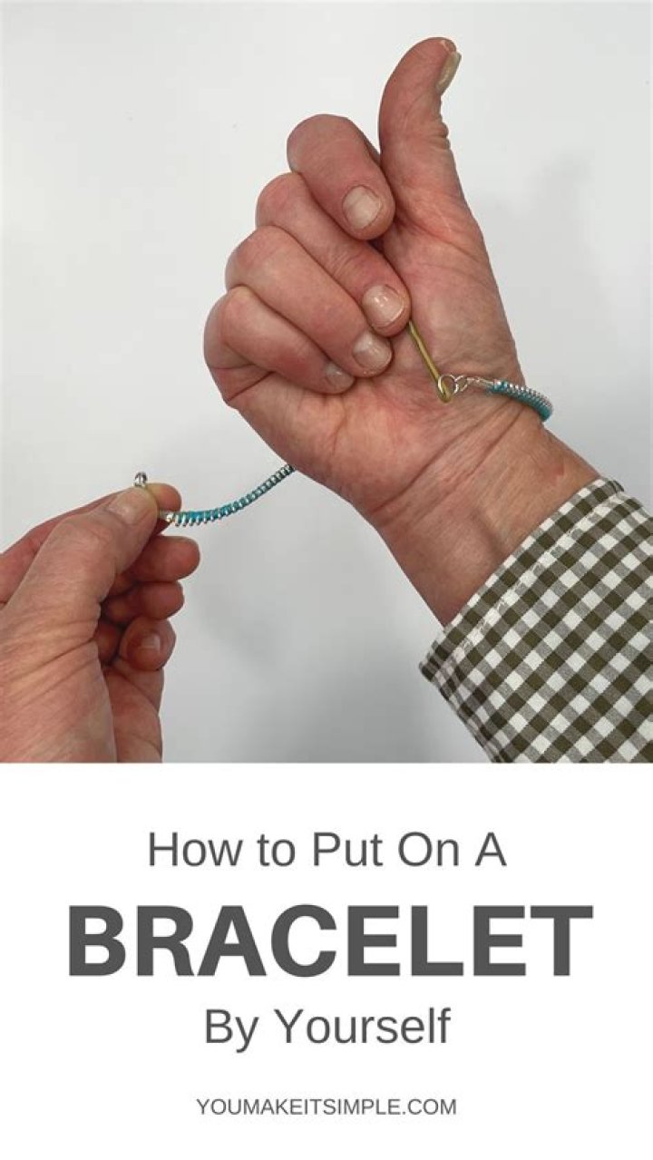 How do you put a clasp on a bracelet?