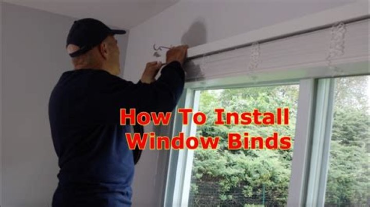 How do you put blinds up?