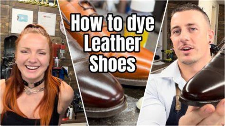 How do you recolor leather shoes?