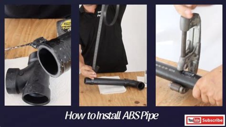 How do you remove a glued ABS pipe?