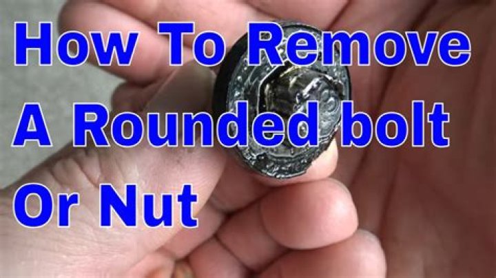 How do you remove a rounded exhaust nut?