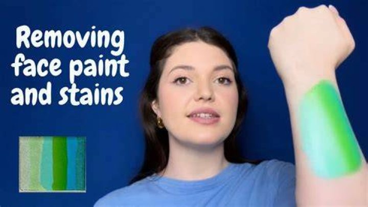 How do you remove face paint stains?