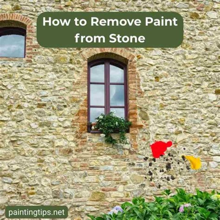 How do you remove paint from natural stone?