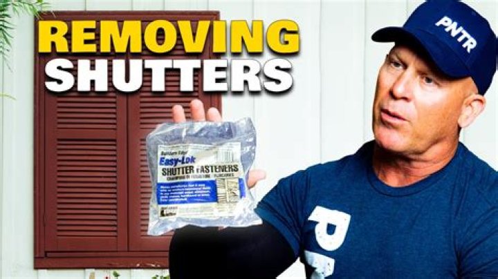 How do you remove shutter Lok fasteners?