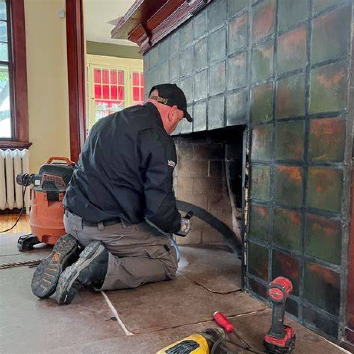 How do you repair a brick firebox?