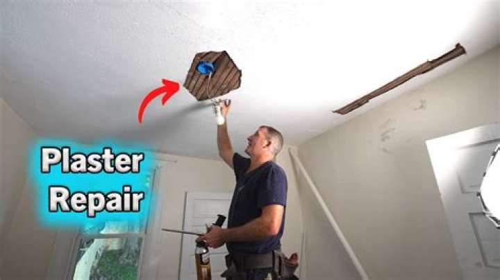 How do you repair a plastered ceiling?