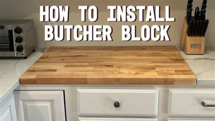 How do you repair a split butcher block?