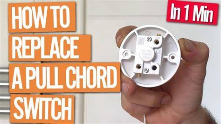 How do you replace a cord switch?
