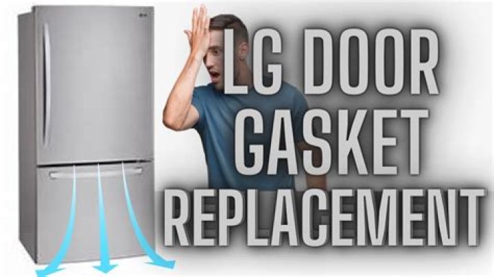 How do you replace an LG refrigerator gasket?