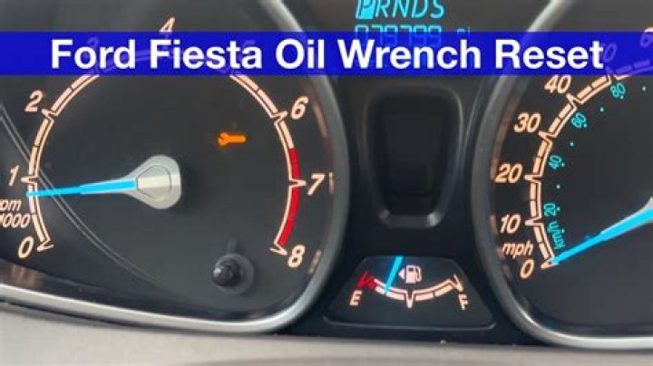 How do you reset the oil light on a Ford Fiesta?