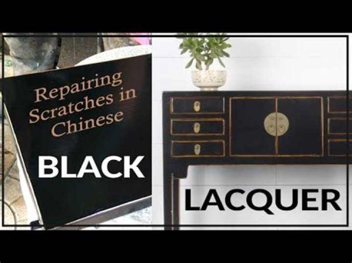 How do you restore Chinese black lacquer?