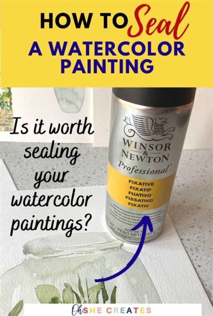 How do you seal spray paint on canvas?