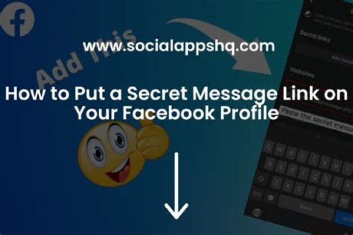 How do you send a secret message on Facebook?