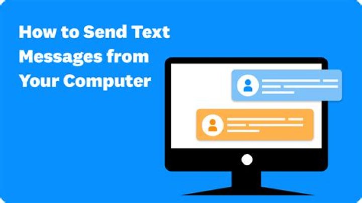 How do you send a text message from a computer?