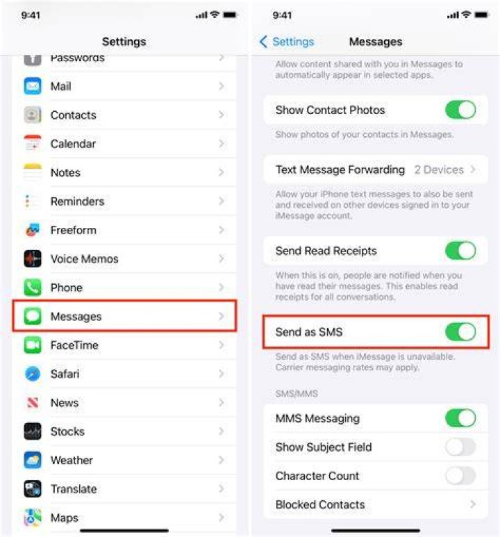 How do you send an iMessage as text 2019?