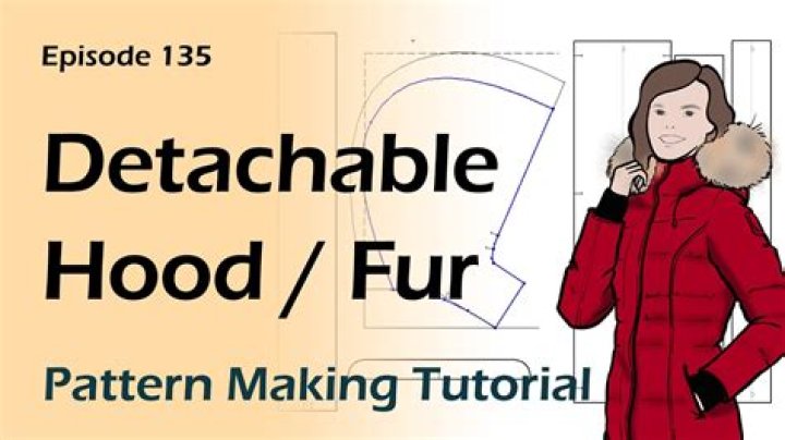 How do you sew a fur trim on a hood?