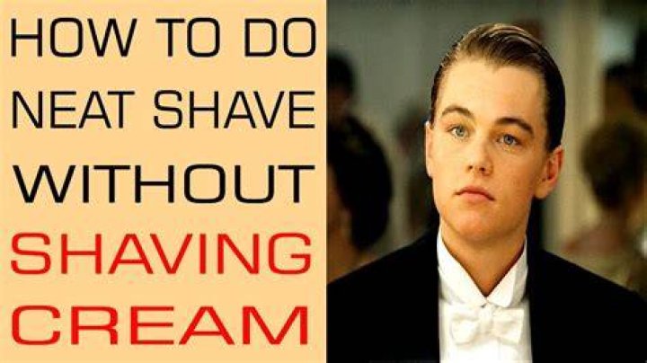 How do you shave your mustache without shaving cream?