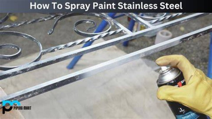 How do you spray paint over painted metal?