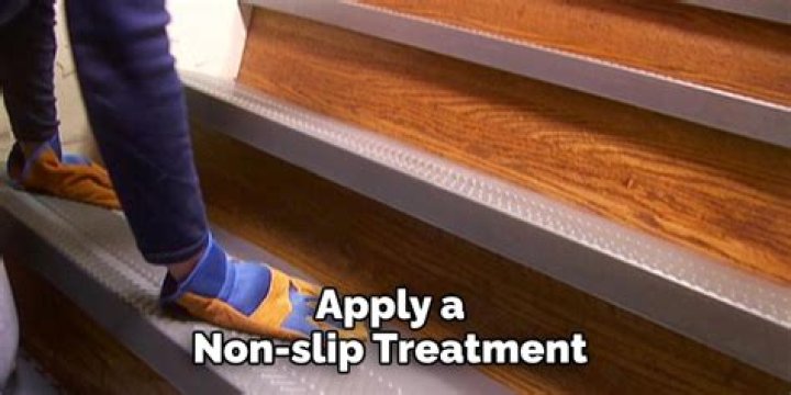 How do you stop wooden stairs from being slippery?