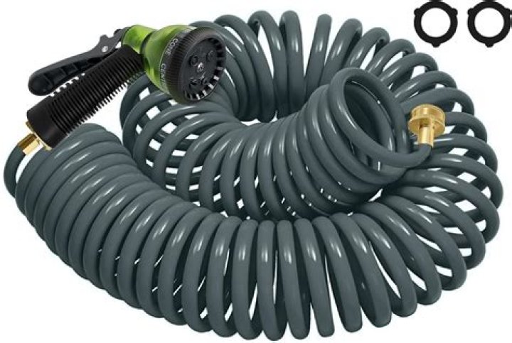How do you store coiled hose?
