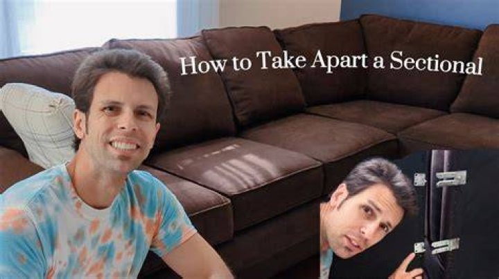 How do you take apart a fold out couch?