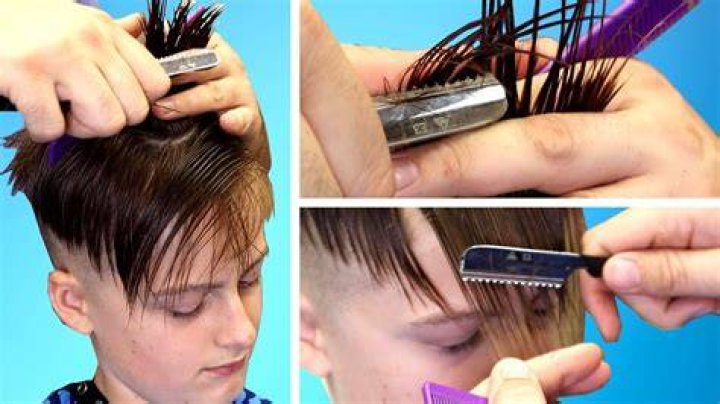 How do you thin your hair with a razor comb?