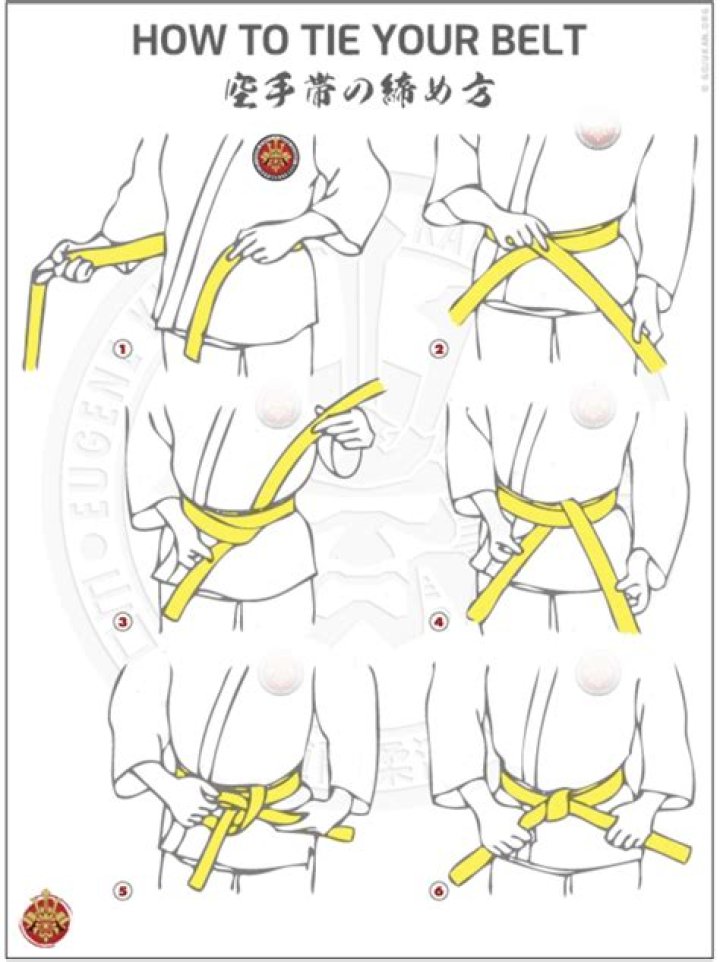 How do you tie a trouser belt?