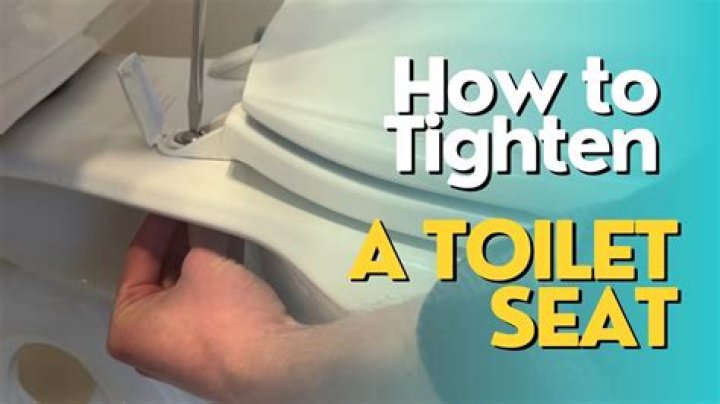How do you tighten a toilet?