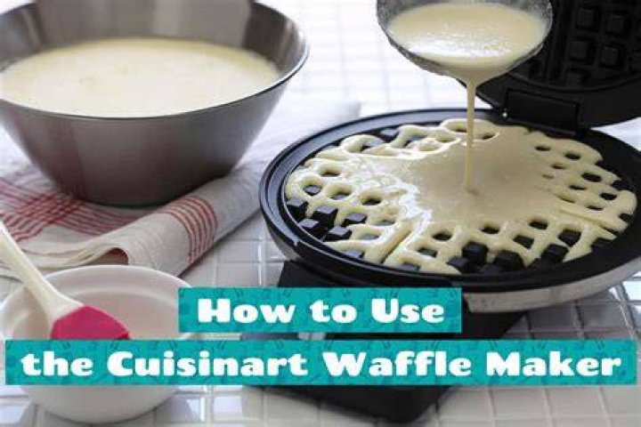 How do you turn on a Cuisinart waffle maker?