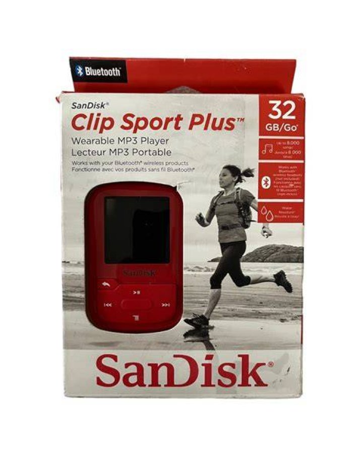 How do you turn on a SanDisk Clip Sport Plus?