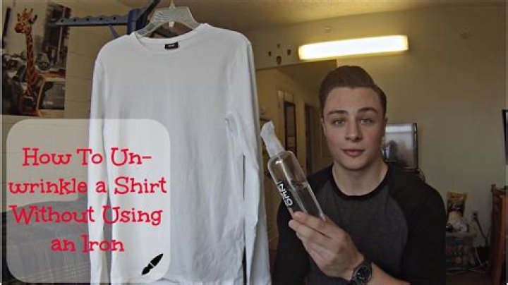How do you Unwrinkle a shirt at school?
