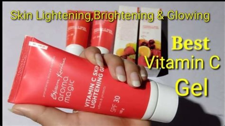How do you use Aroma Magic vitamin C skin lightening gel?