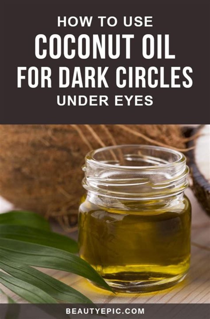 How do you use coconut oil for dark circles?